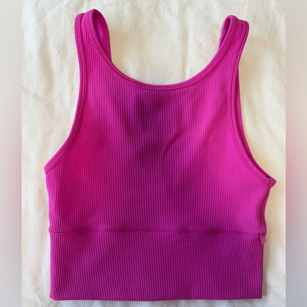Lululemon Power Pivot Ribbed Tank - Sonic Pink